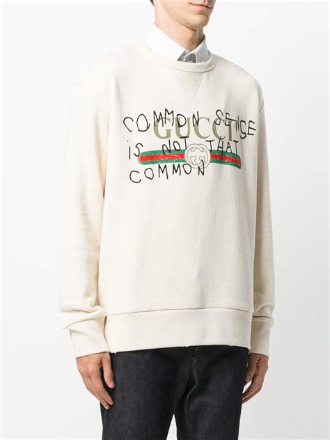 gucci common sense is not that common bag sweatshirt|Designer Sweatshirts For Men: Luxury Hoodies .